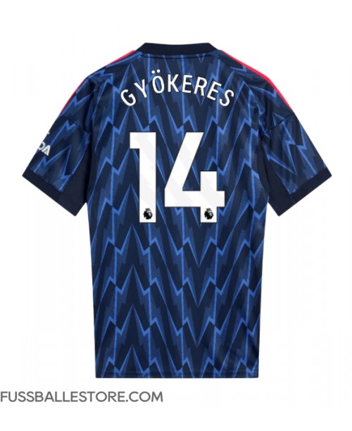 Günstige Arsenal Viktor Gyokeres #14 Auswärtstrikot 2025-26 Kurzarm Günstige Arsenal Viktor Gyokeres #14 Auswärtstrikot 2025-26 Kurzarm